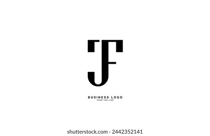 JF, FJ , F, Abstract Letters Logo Monogram