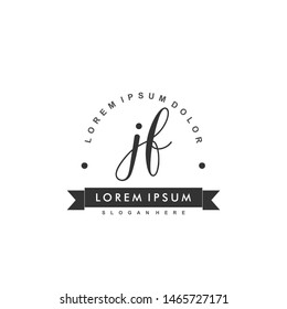 JF Initial beauty monogram logo vector
