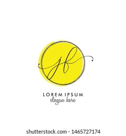 JF Initial beauty monogram logo vector