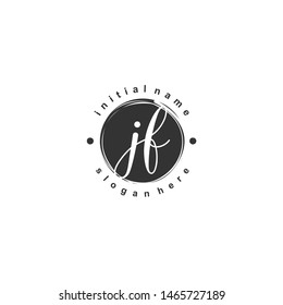 JF Initial beauty monogram logo vector
