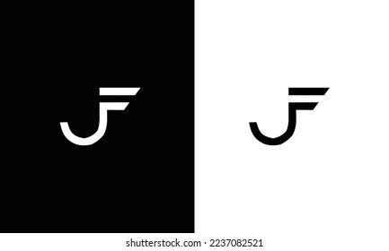 JF Initial Letter Logo Monogram
