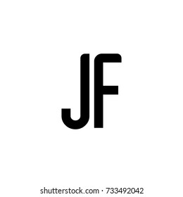 JF Initial Letter Logo Vector