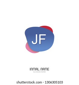 JF Initial logo template vector