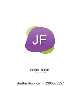JF Initial logo template vector