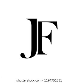 jf letter vector logo