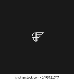 JF IF logo in black and white with unique and elegant design