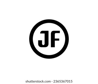 JF logo design vector template