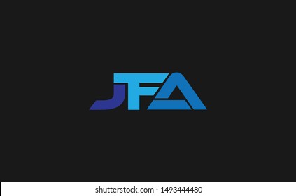 JFA letter Logo Design Template Vector