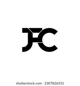 jfc typography letter monogram logo design