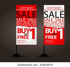 j-flag display Vector template for sale promotion