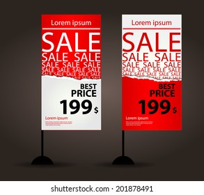 j-flag display Vector template for sale promotion