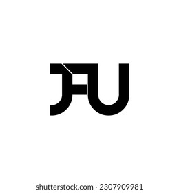 jfu-Logo-Design mit Anfangsbuchstaben