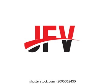 JFV letter creative modern elegant swoosh logo design