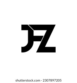 jfz initial letter monogram logo design