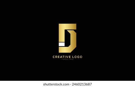 JG GJ Abstract initial monogram letter alphabet logo design