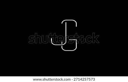 JG. GJ ABSTRACT LETTER LOGO MONOGRAM