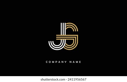 JG, GJ Abstract Letters Logo Monogram