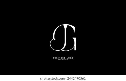 JG, GJ, J, G, Abstract Letters Logo Monogram