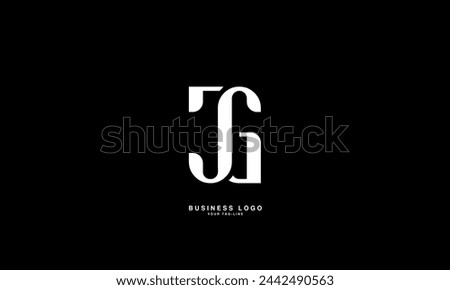 JG, GJ, J, G, Abstract Letters Logo Monogram