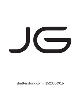 JG initial letter logo template vector icon design