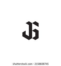 JG initial logo letters in high quality professional design that will print well across any print media