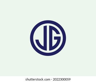 JG letter logo design vector template