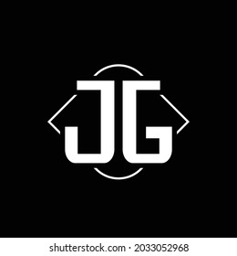 JG Letter logo vector image
