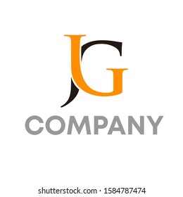 Jg Logo Icon Design Template Sign