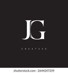 JG Monogram Logo Minimal Elegant Letter mark for Luxury, Fashion   Creative Brands	
