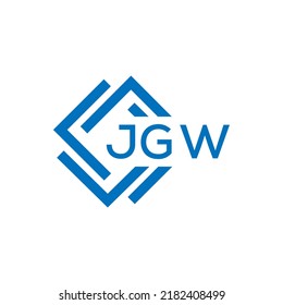 JGW letter logo design on white background. JGW creative circle letter logo concept. JGW letter design.
