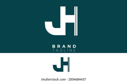 JH Alphabet letters Initials Monogram logo HJ, J and H
