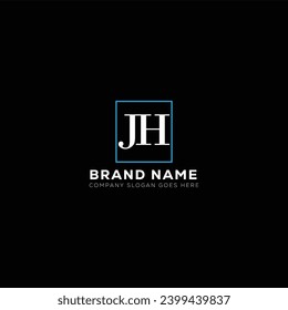  JH creative initials letter logo design. JH icon design. J H