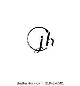 JH fashion initial logo concept in high quality professional design that will print well across any print media