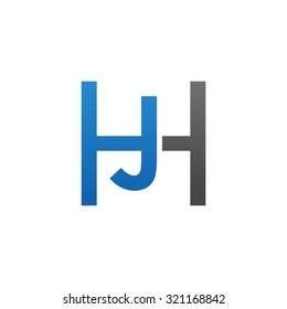 Jh Hj Initial Company H Square Stock Vector (Royalty Free) 321168842