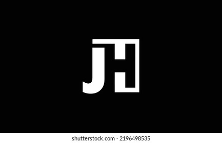  JH, HJ, J, H Abstract Letters Logo Monogram 