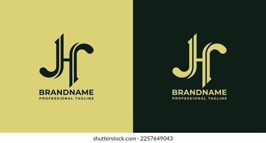JH or HS Logo, suitable for any business associated with the letters J, H and S