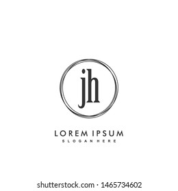 JH Initial beauty monogram logo vector