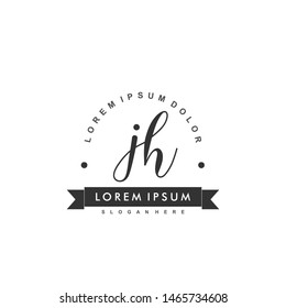 JH Initial beauty monogram logo vector
