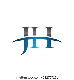 JH initial company blue swoosh logo