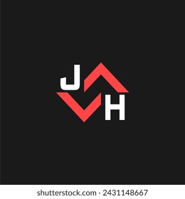 JH Erstbau Immobilien Home Logo Design Vektor