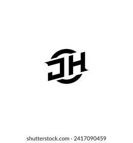 Logotipo inicial del juego JH, diseño de banners para tu equipo de deportes electrónicos o streaming