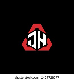 JH logotipo inicial concepto moderno y futurista para la exportación o el logotipo del juego
