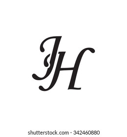 JH initial monogram logo