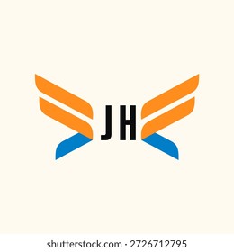 Icono de Vector de Plantilla de negocios con logotipo de JH Initials