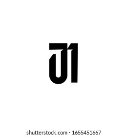 Letra JH H Diseño del logotipo inicial