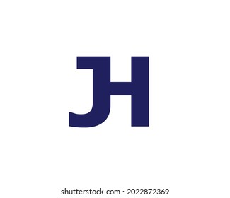 JH letter logo design vector template