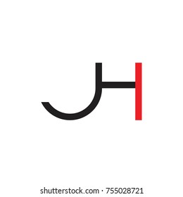 JH letter logo design vector