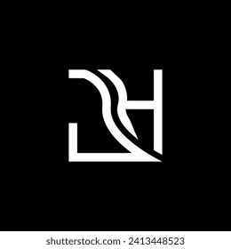 JH letter logo vector design, JH simple and modern logo. JH luxurious alphabet design  