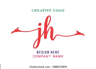 El logotipo de la inscripción JH es sencillo, fácil de entender y autorizado
