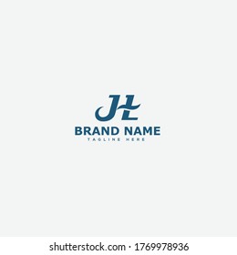 JH Logo Design Template Vector Graphic Branding Element.